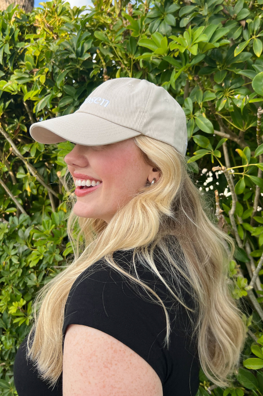 Chosen Embroidered Hat in Cream