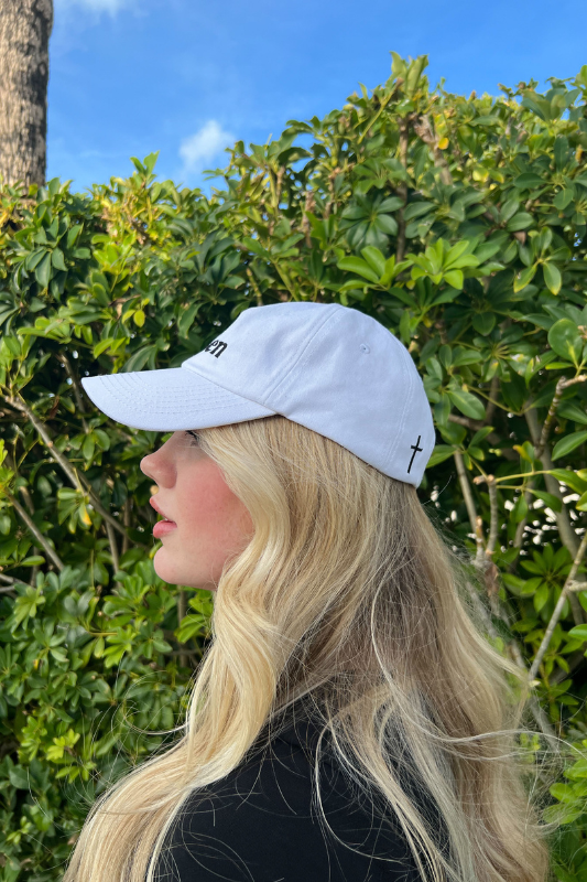 Chosen Embroidered Hat in White