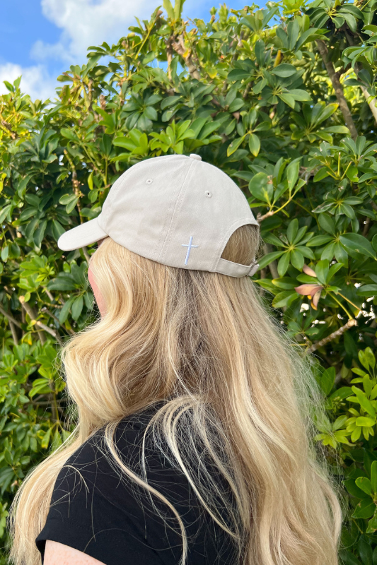 Chosen Embroidered Hat in Cream